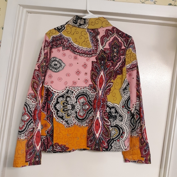 BRIGHT & BEAUTIFUL MULTICOLORED JACKET, M - Picture 2 of 5